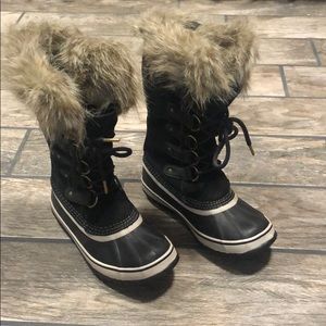 Black Sorel Joan of Arctic Boots Size 7